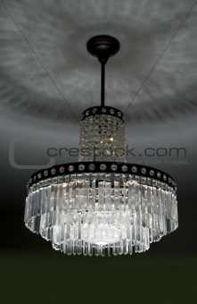 retro crystal chandelier