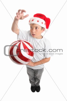 Boy and Christmas Bauble