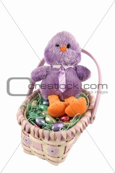Chick In Easter Basket