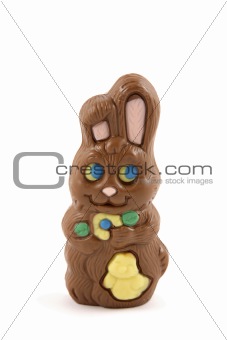 Chocolate Easter Bunny Isolated