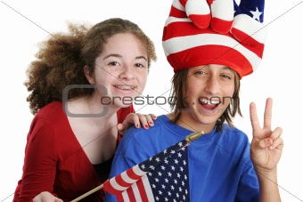 Patriotic American Kids