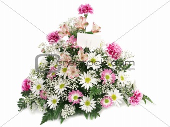 Spring Flowers With Card