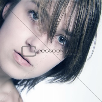 Natural looking woman portrait