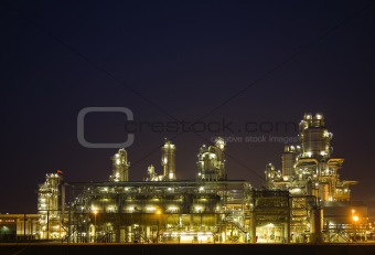 Refinery at night 6