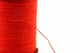 Red spool of thread