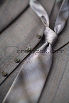 gray tie