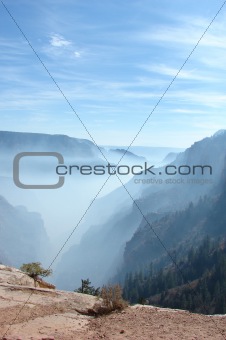 Smoky Grand Canyon shot