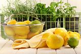 Lemons and herbs