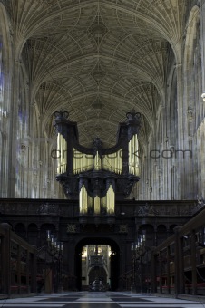 University of Cambridge, King's college chapel organ