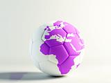 world football  lilac