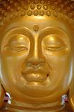 Face of golden buddha