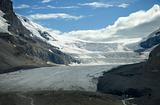 Athabasca Glacier at the Columbia Icefields in Jasper National Park Alberta