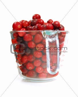 Cranberries in a cup