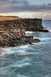 HDR photo of Hawaiian coastline. Southernmost point of USA. Big Island.