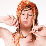 Spaghetti on my head