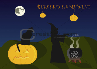 Samhain greeting card