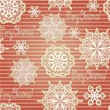 Vector Seamless Background with paper cut snowflakes
