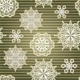 Vector Seamless Background with paper cut snowflakes