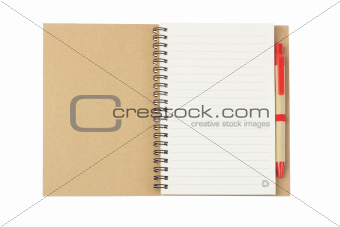 Notebook and Ballpoint Pen