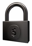 padlock with dollar symbol