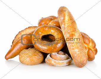 Collection of different breads