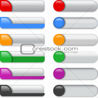 Colorful glossy templates