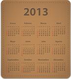 Calendar for 2013 in Spanish