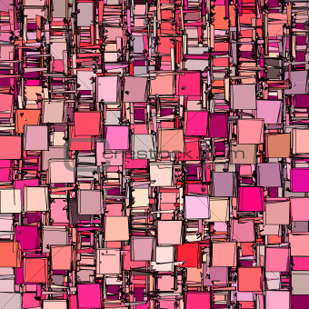 abstract fragmented backdrop pattern in pink