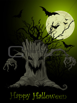 Scary tree background