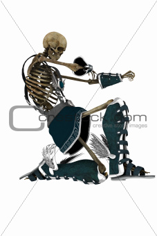fight  of a skeleton