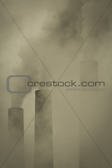 Industrial chimneys in the Arizona