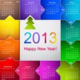 Clean 2013 business wall calendar