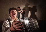 Accordion Player Singing For Dancers