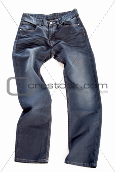 dark blue jeans isolated