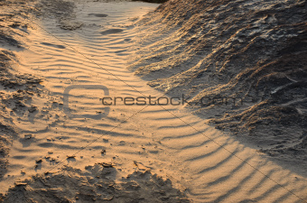 sand and stone in the nature