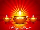 abstract diwali background in indian style