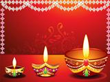 abstract diwali background with flower
