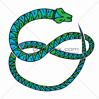 snake green blue