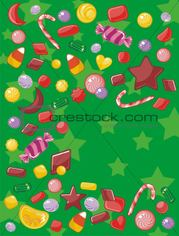 Candy Christmas Card