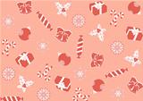 seamless pink background for Christmas