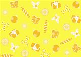 seamless yellow background for Christmas