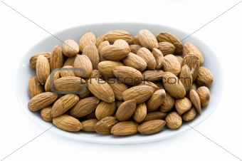 shelled whole almond nuts