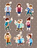 angry office worker stickers