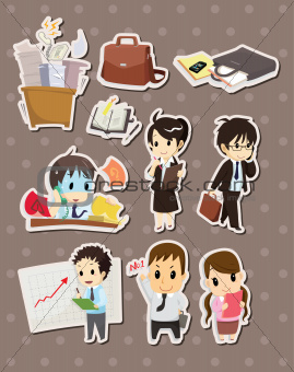 office worker stickers