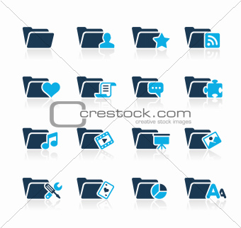 Folders Icons 2 Azure Series