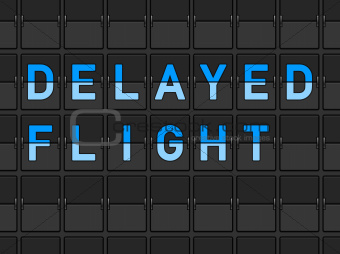 Delayed Flight Flip Board