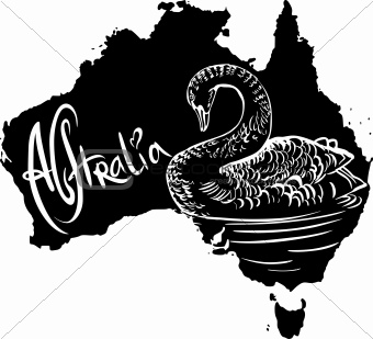 Black swan as Australian symbol