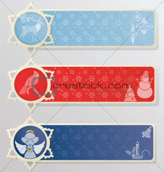 Christmas  or New Year banner background