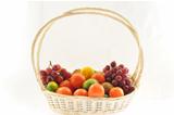 A basketful of various fruits