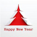 symbolic  New Year's tree 3d rendering